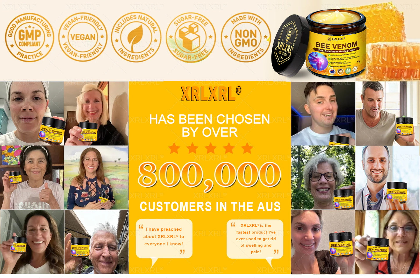 XRLXRL® Bee-Venom Pain-Relief Bone Healing Cream 👑👑(Specially for older adults)