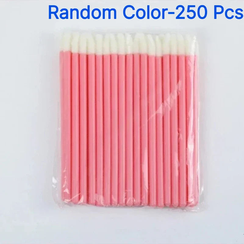 Disposable Hollow Rod Lip Brush Portable Beauty Tool Plush Lipstick Brush Lip Gloss Makeup Brush Specialized Makeup Brush